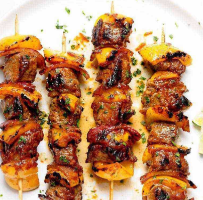 Goat brochettes / izingar